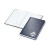 Buchkalender Advance Bestseller inkl. Prägung Marineblau-silber | ohne Werbeanbringung | Silber