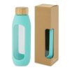 Tidan 600 ml Flasche aus Borosilikatglas mit Silikongriff Standard | tide grün | ohne Werbeanbringung | Nicht verfügbar | Nicht verfügbar
