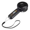 Aervia Tragbarer Ventilator aus recyceltem Kunststoff schwarz