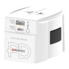 SKROSS® MUV AC65PD Reiseadapter mit USB-C Kabel  weiß