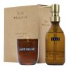Wellmark Discovery Seifenspender und Duftkerze ´Bambus´-Set, 200 ml (Spender) und 150 g (Duftkerze) Standard | amber heather | ohne Werbeanbringung | Nicht verfügbar | Nicht verfügbar