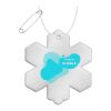 RFX™ Reflektierender TPU-Aufhänger Schneeflocke weiß | ohne Werbeanbringung | Nicht verfügbar | Nicht verfügbar
