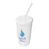 Stadion 350 ml doppelwandiger Becher Weiß