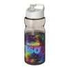 H2O Base® 650 ml Sportflasche mit Ausgussdeckel kohle-weiss | ohne Werbeanbringung | Nicht verfügbar | Nicht verfügbar
