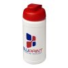 Baseline® Plus 500 ml Sportflasche mit Klappdeckel weiss-rot | ohne Werbeanbringung | Nicht verfügbar | Nicht verfügbar