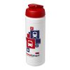 Baseline® Plus 750 ml Flasche mit Klappdeckel weiss-rot | ohne Werbeanbringung | Nicht verfügbar | Nicht verfügbar