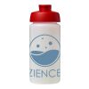 Baseline® Plus grip 500 ml Sportflasche mit Klappdeckel weiss-rot | ohne Werbeanbringung | Nicht verfügbar | Nicht verfügbar