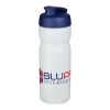 Baseline® Plus 650 ml Sportflasche mit Klappdeckel weiss-blau | ohne Werbeanbringung | Nicht verfügbar | Nicht verfügbar