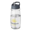 H2O Pulse 600 ml Sportflasche mit Ausgussdeckel transparent-storm grey | ohne Werbeanbringung | Nicht verfügbar | Nicht verfügbar