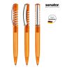 senator New Spring  Clear MC  Druckkugelschreiber orange | ohne Werbeanbringung | ohne Werbeanbringung | Nicht verfügbar