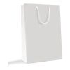 Papiertragetasche 24 x 34 cm mit farbigen Kordeln ohne Werbeanbringung | matt | 129 - khaki