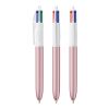 BIC® 4 Colours Glacé Kugelschreiber Weiß-Pink