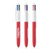 BIC® 4 Colours Soft Weiß-rot
