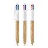 BIC® 4 Colours Wood Style Weiß-beige