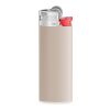 BIC® J25 Standard Feuerzeug grau-Weiß-Rot-hellgrau | 1-farbiger Siebdruck | Körper-Rückseite (Drücker auf der linken Seite) | 16.00 mm x 40.00 mm