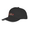 Ceto Cap mit 5 Segmenten und Sandwichschirm schwarz