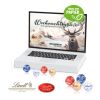 Adventskalender Laptop mit Lindt Minis bunt | ohne Werbeanbringung