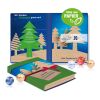 Adventskalender Weihnachtsbuch mit Lindt Minis, Inlay aus Papier bunt | ohne Werbeanbringung