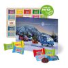 Adventskalender mit Tony's Schokolade, Inlay aus Papier bunt | ohne Werbeanbringung