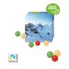 Adventskalender "Cube" mit Fairtrade® Schokolade mit Papier-Inlay bunt | ohne Werbeanbringung