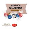 Kissenverpackung "Creative" mit Lindt Lindor Pralinés bunt | ohne Werbeanbringung