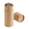 CYLINDER. Buntstift Schachtel mit 12 Buntstiften Beige | ohne Werbeanbringung