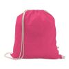 ISTANBUL. Rucksack aus recycelter Baumwolle (70%), Polyester (30% rPET) (150 g/m²) Rosa | ohne Werbeanbringung