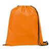 CARNABY. 210D Rucksacktasche mit schwarzen Zugbändern Orange | ohne Werbeanbringung