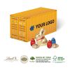 3D Präsent Container Ostern Mit Schokoladenmischung Von Lindt bunt | ohne Werbeanbringung | Lindt