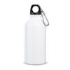 LANDSCAPE S. Aluminium-Sportflasche mit Karabiner 400 ml Weiß | ohne Werbeanbringung | Nicht verfügbar | Nicht verfügbar | Nicht verfügbar