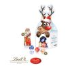 3D Präsent "Rentier" mit Lindt Minis und Nikolaus bunt | ohne Werbeanbringung