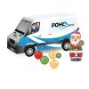 3D Präsent "Transporter" mit Lindt Minis und Nikolaus bunt | ohne Werbeanbringung | Fairtrade® Schokolade
