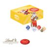 Santa Werbebox mit Lindt Minis und Nikolaus bunt | ohne Werbeanbringung
