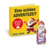 Werbe-Klappkarte mit Weihnachtsmann von Milka bunt