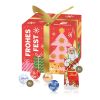 Präsent "Feine Bescherung" mit Lindt Minis und Nikolaus bunt | ohne Werbeanbringung