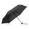 EMMA. Kompakter 19-Zoll-Mini-Regenschirm aus Pongee 190T schwarz