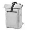 Rome Rucksack 12L aus rPET. Mit Rolltop-Design und Klettverschluss. Grau