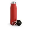 Lena Trinkflasche recy.Edelstahl, 570 ml. Mit Tragegriff aus rPET Rot