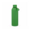 Hudson Trinkflasche 540ml aus recy. Edelstahl. Doppelwandig, gummierter Oberfläche Grün