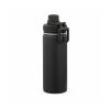 Salween Trinkflasche 560ml aus recy. Edelstahl.Doppelwandig, Doppelverschluss,Tragegriff Schwarz