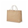 Toubkal Einkaufstasche aus Jute und recy. Baumwolle, 40cm Henkel Beige
