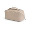 Macao 3,5L Kulturtasche aus recy.Leder. Mit Zipper und Tragegriff Natur