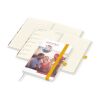 Wochenkalender links + Notizen rechts Match-Hybrid Papier-Hardcover A5 Gelb | DIN A5 | ohne Werbeanbringung | Papier glänzend