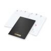 Wochenkalender Prestige-Flexx A5 Naturkarton-Softcover schwarz Schwarz | DIN A5 | ohne Werbeanbringung | Goldprägung inkl.