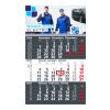 3-Monatskalender Einblatt Solid 3 Schrift klassisch Anthrazit | 300 × 490 mm | ohne Werbeanbringung