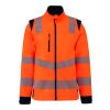 Softshell-Sicherheitsjacke mit abnehmbaren Ärmeln, 300 g/m² orange-marineblau | L | Nicht verfügbar | Nicht verfügbar