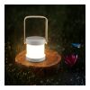 Coollux Multifunktions-LED-Lampe mit Bambusgriff Weiss | ohne Werbeanbringung | Nicht verfügbar | Nicht verfügbar