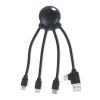 4009| Xoopar Eco Octopus Ladekabel Schwarz | ohne Werbeanbringung | Nicht verfügbar | Nicht verfügbar