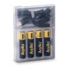 Aqiila Wiederaufladbare USB-C-Batterien AAA 600 mAh, 4er-Pack schwarz | ohne Werbeanbringung | Nicht verfügbar | Nicht verfügbar