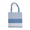 Sagaform Ella Hamam Baumwolltasche 41x38 cm Blau / Weiss | ohne Werbeanbringung